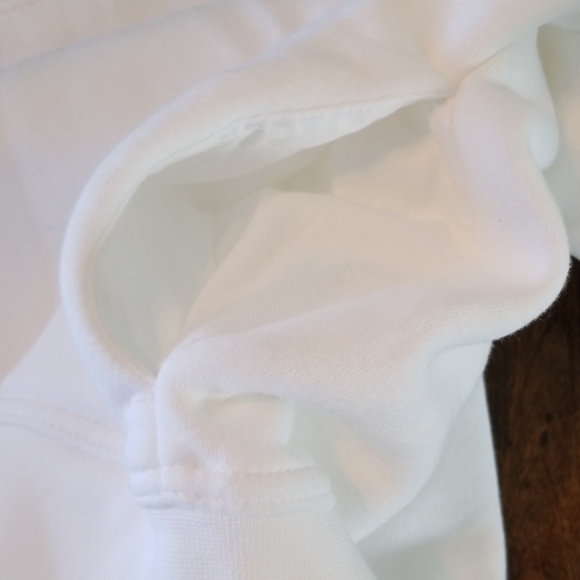 Nike White Hooded with pockets Logo Sweatshirt. - Picture 6 of 8